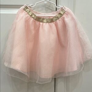 Janie and Jack Pink Skirt with Gold Accents